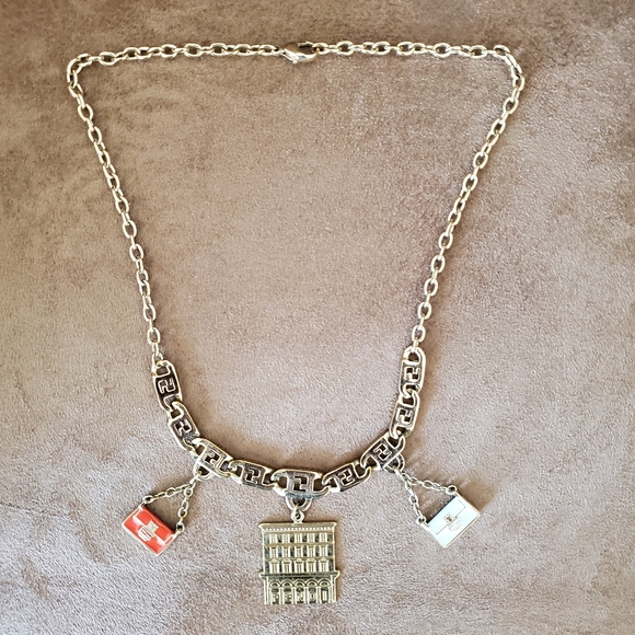 Authentic Vintage Fendi Baguette Charm Necklace - Picture 2 of 10